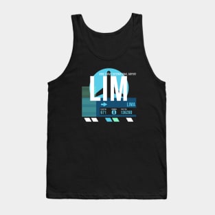 Lima (LIM) Airport Code Baggage Tag Tank Top